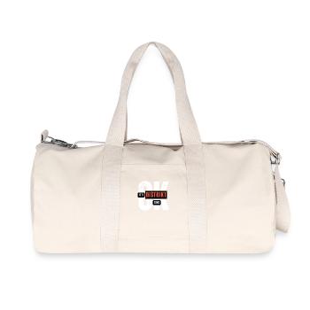 OK, c’est l’heure du district - Sac de sport en toile recyclée Stanley/Stella - blanc naturel - Devant