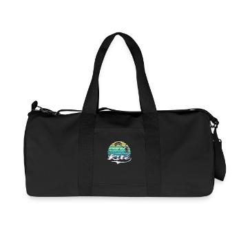 Kite Retro - Recycelte Canvas-Sporttasche von Stanley/Stella - Schwarz - Vorne