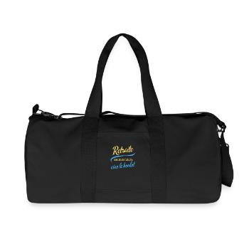 Retraite Saison 2025 Ciao Le Boulot - Sac de sport en toile recyclée Stanley/Stella - noir - Devant