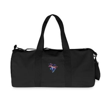 Fantasievoller Wal - Recycelte Canvas-Sporttasche von Stanley/Stella - Schwarz - Vorne
