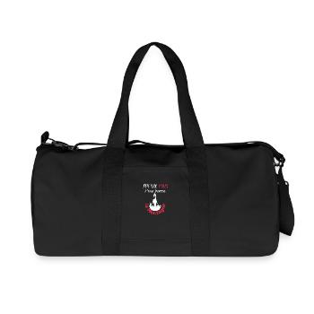 J'peux pas, j'me barre à la montagne - Sac de sport en toile recyclée Stanley/Stella - noir - Devant