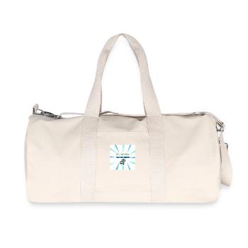 I'm Not Short, I'm Fun-Sized Design - Recycled Canvas Sports Bag by Stanley/Stella - natural - Front