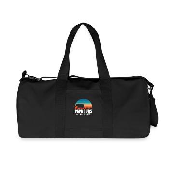 Papa Bear - Little Bears - Recycled Canvas Sports Bag by Stanley/Stella - black - Front