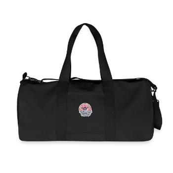 Donut Worry Be Happy Cute Kawaii Dessert Pun - Recycled Canvas Sports Bag by Stanley/Stella - black - Front