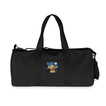 Goldendoodle Golden Doodle Van Gogh - Recycled Canvas Sports Bag by Stanley/Stella - black - Front