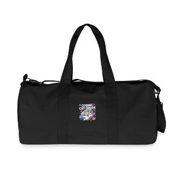 Chat Cosmique – Pouvoir Intergalactique du Chat - Sac de sport en toile recyclée Stanley/Stella - noir - Devant