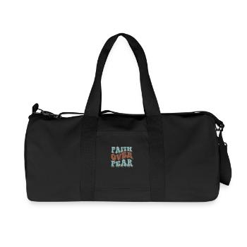 faith over fear - Recycled Canvas Sports Bag by Stanley/Stella - black - Front