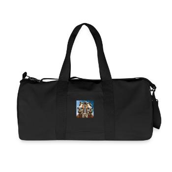 Familie Pferdinand - Recycelte Canvas-Sporttasche von Stanley/Stella - Schwarz - Vorne