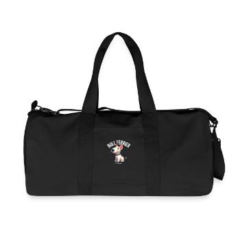 Bull Terrier Mom 3 - Recycled Canvas Sports Bag by Stanley/Stella - black - Front