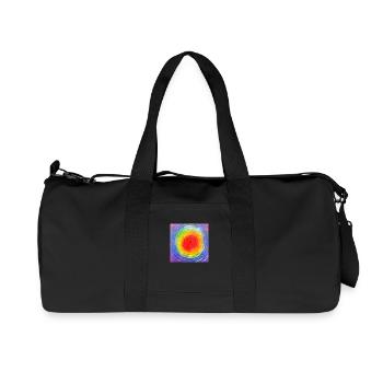 Chakra Kraft - Recycelte Canvas-Sporttasche von Stanley/Stella - Schwarz - Vorne