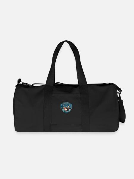 I am just a surfing Beaver - Recycled Canvas Sports Bag by Stanley/Stella - black