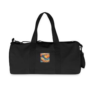 Déluge enflammé - Sac de sport en toile recyclée Stanley/Stella - noir - Devant