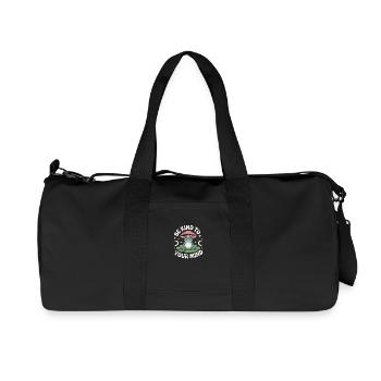 Be kind to your mind self talk Mental Health - Recycled Canvas Sports Bag by Stanley/Stella - black - Front