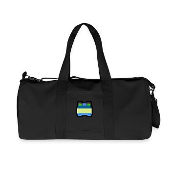 Pixel Smile - Recycelte Canvas-Sporttasche von Stanley/Stella - Schwarz - Vorne