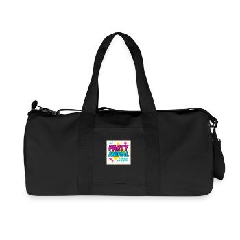 Party Anima.l– Neon Beat Edition - Recycelte Canvas-Sporttasche von Stanley/Stella - Schwarz - Vorne
