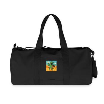 Cactus DJ – Le King du Désert - Sac de sport en toile recyclée Stanley/Stella - noir - Devant