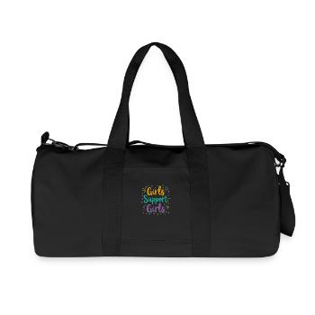 Girls Support Girls Statement Friendship - Recycled Canvas Sports Bag by Stanley/Stella - black - Front