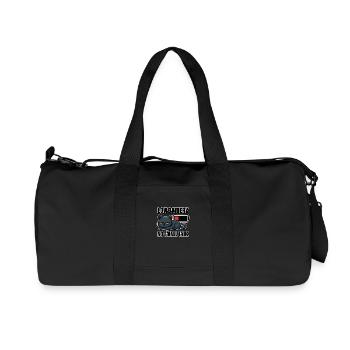 Batterie faible Pas de bavardage - Drôle de chat fatigué - Sac de sport en toile recyclée Stanley/Stella - noir - Devant