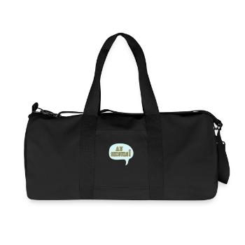 au secours funny cartoon comique - Sac de sport en toile recyclée Stanley/Stella - noir - Devant