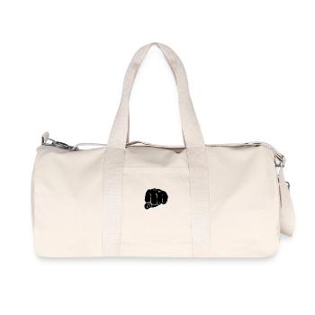 Faust schwarz - Recycelte Canvas-Sporttasche von Stanley/Stella - Naturweiß - Vorne