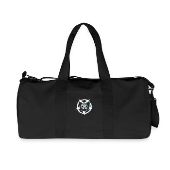Satanic cat in the pentagram | RGB effect - Recycled Canvas Sports Bag by Stanley/Stella - black - Front