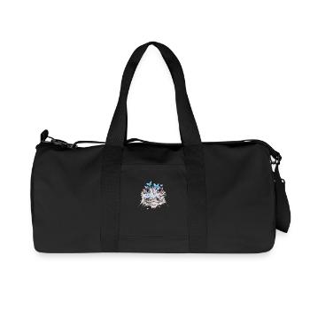 Cat Cats Cat Face Nature Butterflies - Recycled Canvas Sports Bag by Stanley/Stella - black - Front