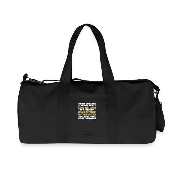 Schwiegersohn einer verdammt geilen Schwiegermutter - Recycelte Canvas-Sporttasche von Stanley/Stella - Schwarz - Vorne