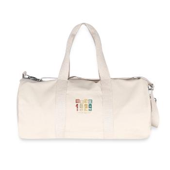 1929 Vintage 1929 born in 1929 Birthday. Year 2 - Recycled Canvas Sports Bag by Stanley/Stella - natural - Front