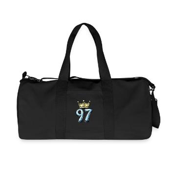 97 Number Krone - Recycled Canvas Sports Bag by Stanley/Stella - black - Front