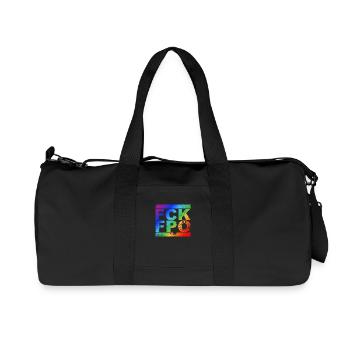 FCK FPÖ - Montrer l’exemple contre la droite - Sac de sport en toile recyclée Stanley/Stella - noir - Devant