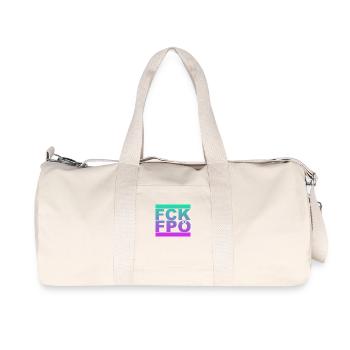 FCK FPÖ - Montrer l’exemple contre la droite - Sac de sport en toile recyclée Stanley/Stella - blanc naturel - Devant