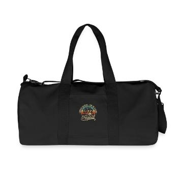 Vintage April 1972 - Original Gift April 1972 - Recycled Canvas Sports Bag by Stanley/Stella - black - Front