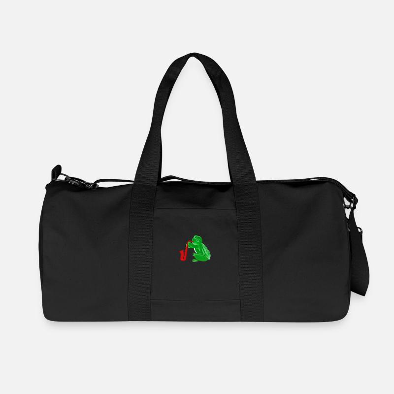 Saxofrog - Recycelte Canvas-Sporttasche von Stanley/Stella - Schwarz