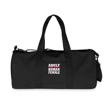 adult human female - Recycled Canvas Sports Bag by Stanley/Stella - black - Front