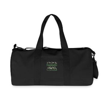 Programmatrice aventurier passionnée de Randonnée - Sac de sport en toile recyclée Stanley/Stella - noir - Devant