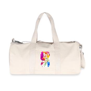 9TH BIRTHDAY BASKETBALL NUMBER 9 - Recycled Canvas Sports Bag by Stanley/Stella - natural - Front