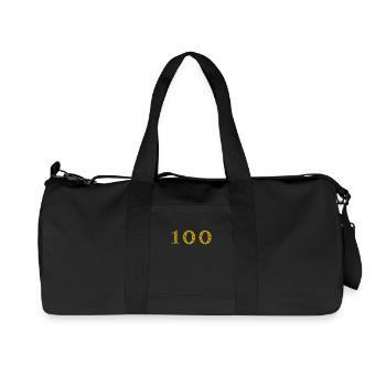 100. 100 JAHRE. 100-JÄHRIGES JUBILÄUM. 100. GEBURTSTAG - Recycelte Canvas-Sporttasche von Stanley/Stella - Schwarz - Vorne