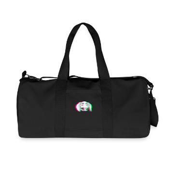 EDM - Hund - Glitch Rave Style - Recycelte Canvas-Sporttasche von Stanley/Stella - Schwarz - Vorne