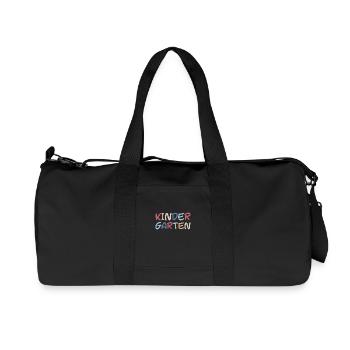Lettrage Maternelle Tout-petits - Sac de sport en toile recyclée Stanley/Stella - noir - Devant