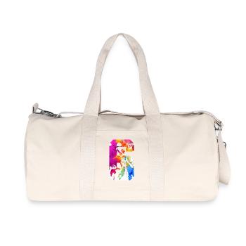 6TH BIRTHDAY BASKETBALL NUMBER 6 - Recycled Canvas Sports Bag by Stanley/Stella - natural - Front