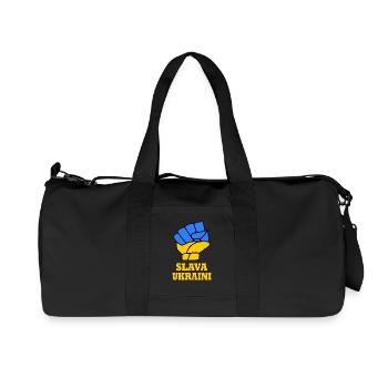 Slava ukraini - Recycled Canvas Sports Bag by Stanley/Stella - black - Front