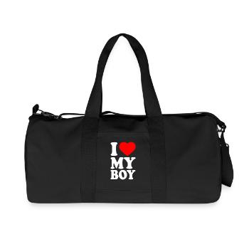 I love my boy - Recycled Canvas Sports Bag by Stanley/Stella - black - Front
