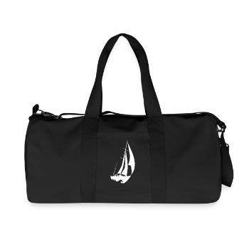 voilier rapide blanc - Sac de sport en toile recyclée Stanley/Stella - noir - Devant