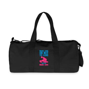 make love or not to love sex liebe mache - Sac de sport en toile recyclée Stanley/Stella - noir - Devant