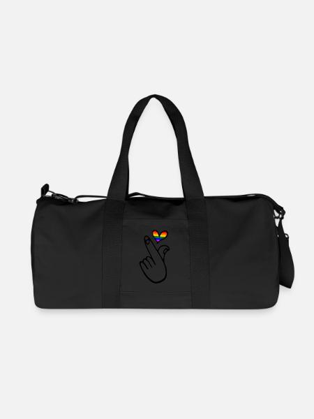 Lgbtq - Recycelte Canvas-Sporttasche von Stanley/Stella - Schwarz