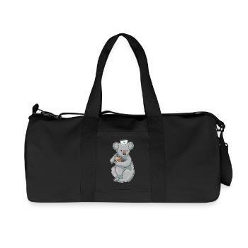 Koala Nurse - Recycled Canvas Sports Bag by Stanley/Stella - black - Front