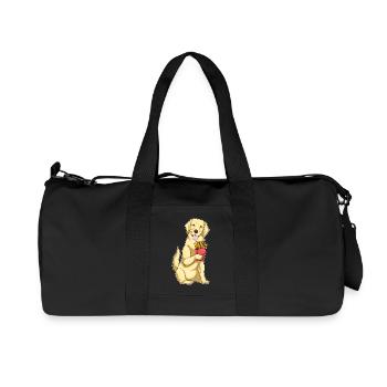 Labrador Pommes frites - Recycelte Canvas-Sporttasche von Stanley/Stella - Schwarz - Vorne