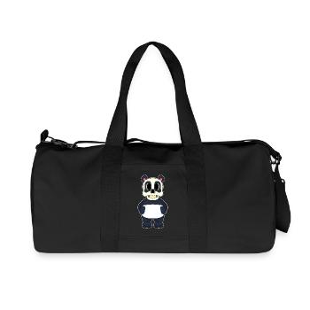 Panda Halloween Skull - Recycled Canvas Sports Bag by Stanley/Stella - black - Front