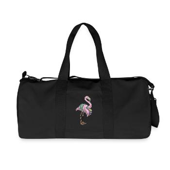 Flamingo Volleyball Player Volleyball - Recycled Canvas Sports Bag by Stanley/Stella - black - Front