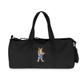 Mineur de lapin Pioche Exploitation minière - Sac de sport en toile recyclée Stanley/Stella - noir - Devant